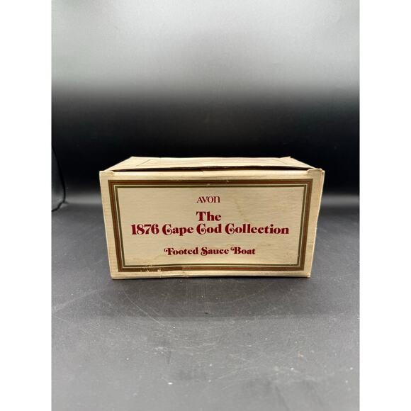 Vint Avon 1876 Cape Cod Collection Ruby Red Footed Sauce/Gravy Bowl - Picture 5 of 8